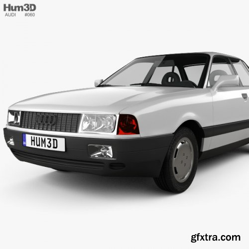 Audi 80 (B3) 1986 3D model