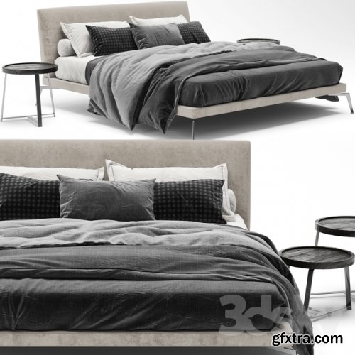 Flexform Feel Good Bed 3d model