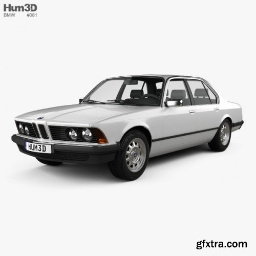 BMW 7 Series (E23) 1982 3D model