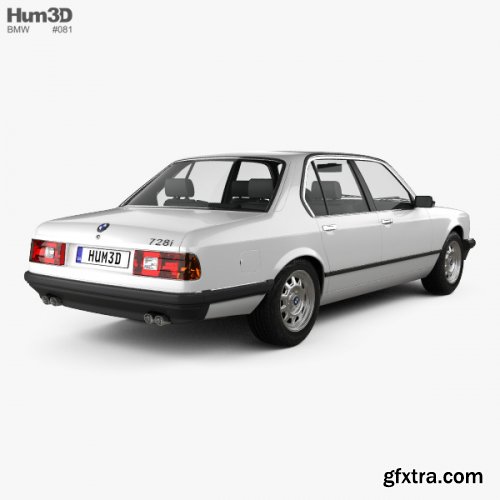 BMW 7 Series (E23) 1982 3D model