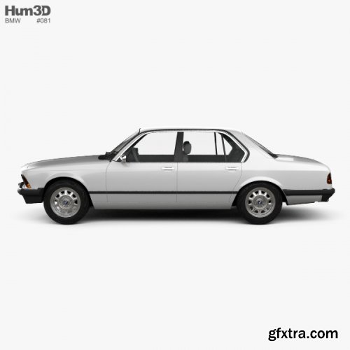 BMW 7 Series (E23) 1982 3D model