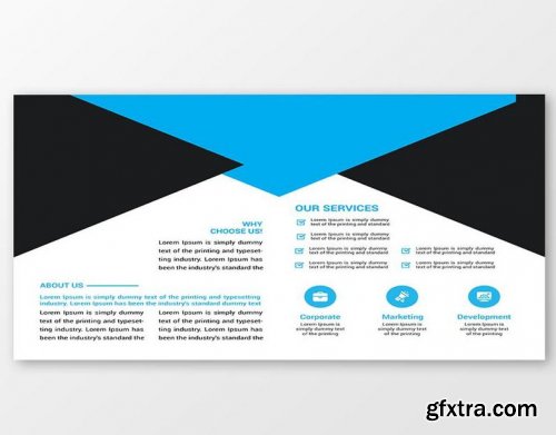 Business Bi-fold Brochure Design Template