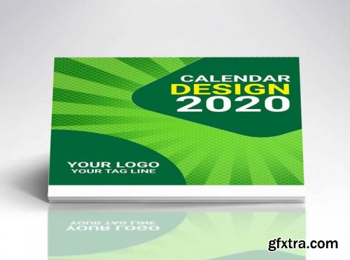 Desk Calendar design template 2020