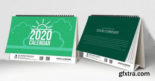 Desk Calendar design template 2020