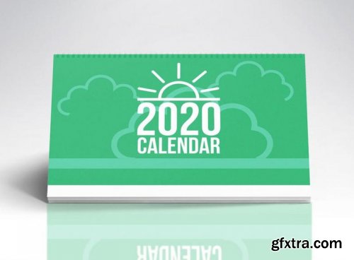 Desk Calendar design template 2020