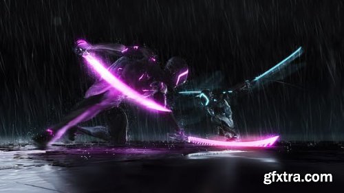 VideoHive Ninja Battle Logo 25207826