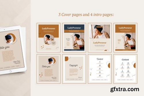 CreativeMarket - eBook template InDesign Kayla 4331657