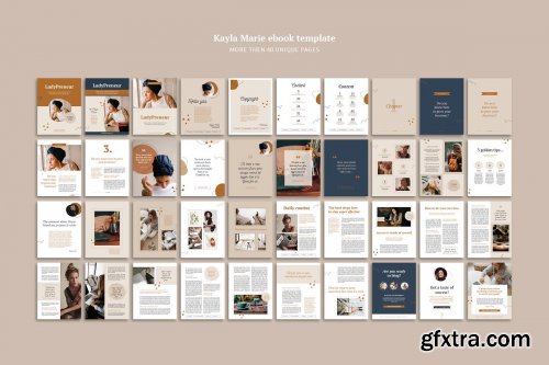 CreativeMarket - eBook template InDesign Kayla 4331657