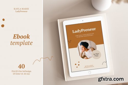 CreativeMarket - eBook template InDesign Kayla 4331657