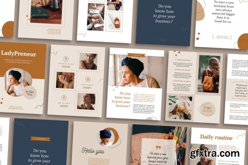 CreativeMarket - eBook template InDesign Kayla 4331657