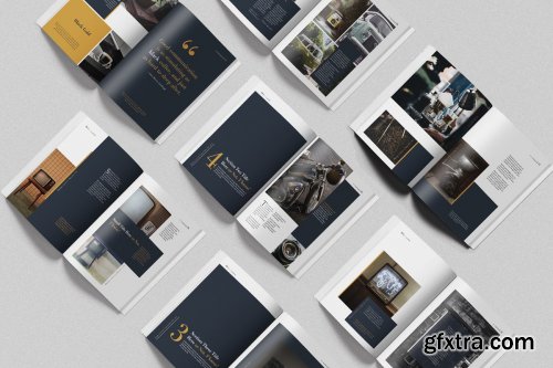 CreativeMarket - Retro Look Book Indesign Template 4359628