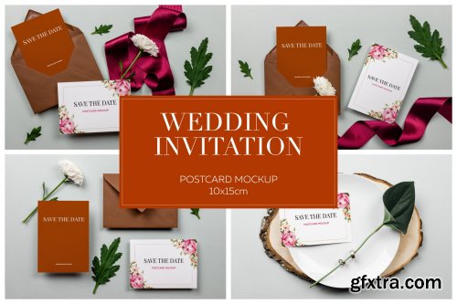 Wedding Postcard Invitation