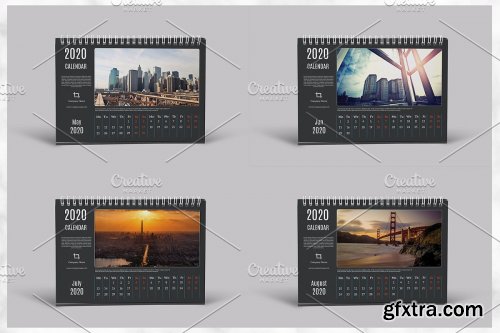 CreativeMarket - Desk Calendar 2020 V24 4363215