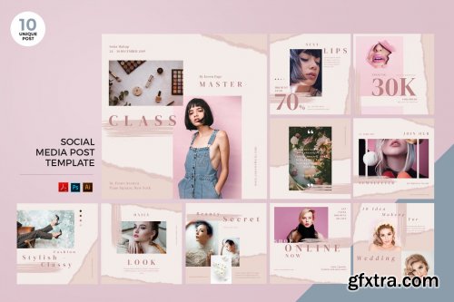 Social Media Kit PSD & AI