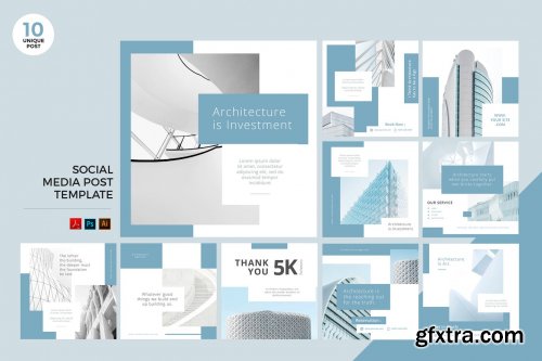 Social Media Kit PSD & AI