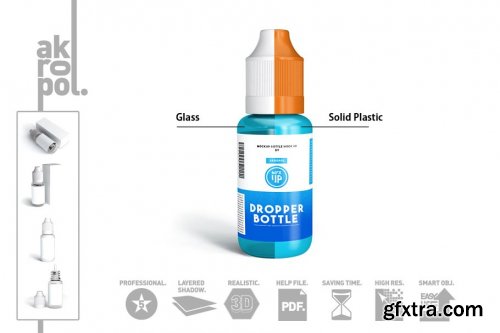 CreativeMarket - Dropper Bottle MockUp 4325726