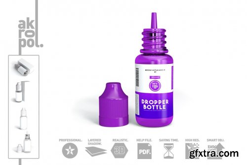 CreativeMarket - Dropper Bottle MockUp 4325726