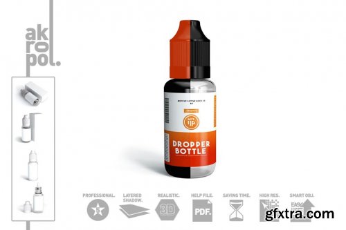 CreativeMarket - Dropper Bottle MockUp 4325726