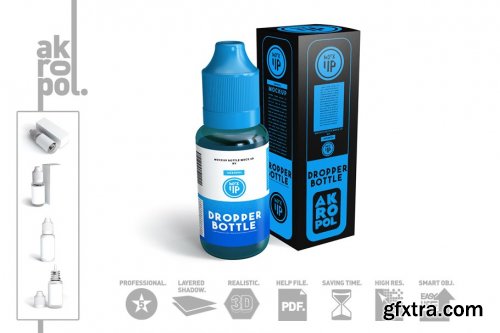 CreativeMarket - Dropper Bottle MockUp 4325726