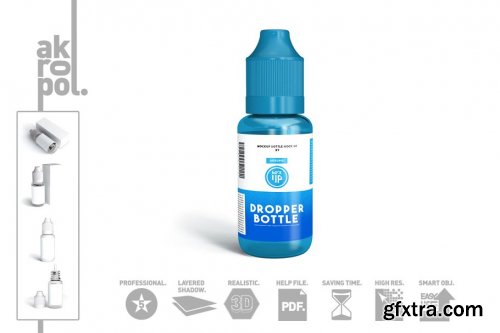 CreativeMarket - Dropper Bottle MockUp 4325726