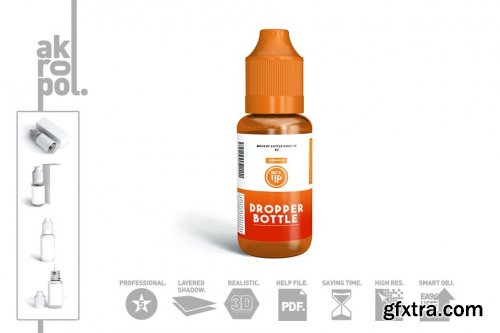 CreativeMarket - Dropper Bottle MockUp 4325726