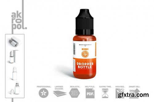 CreativeMarket - Dropper Bottle MockUp 4325726