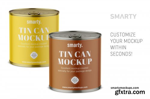 CreativeMarket - Tin can mockup 4359426