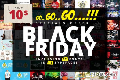 CreativeMarket - GO...GO...GO...!!! BLACK FRIDAY 4338877