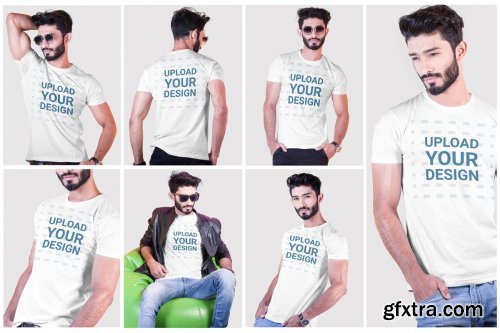 CreativeMarket - Male t-shirt Mockup-V-2-004 4184037