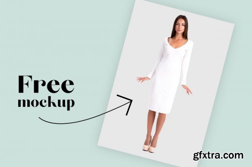 CreativeMarket - Female Basic Dress Mockup Set 4347345