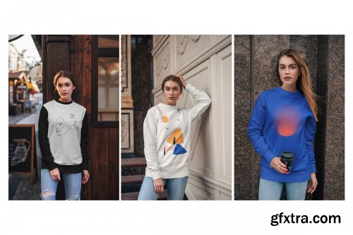 CreativeMarket - Sweatshirt Mock-Up Street Fashion 4347074