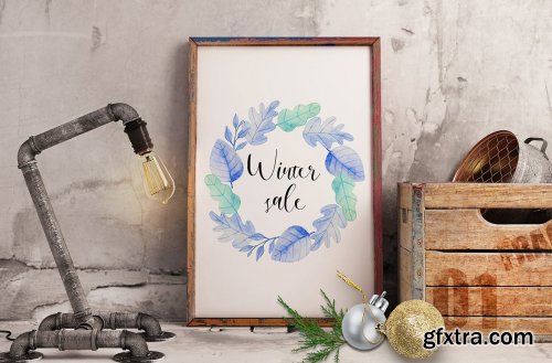 Winter Watercolor Design Kit