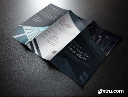 Business tri fold brochure template