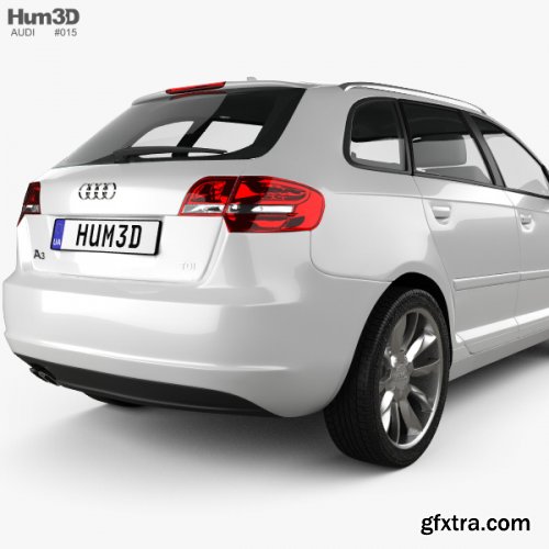 Audi A3 Sportback 2011 3D model