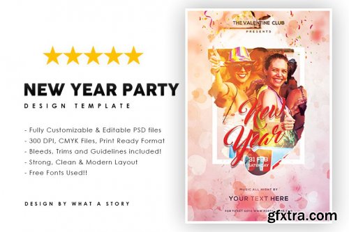 CreativeMarket - New year party 4359300