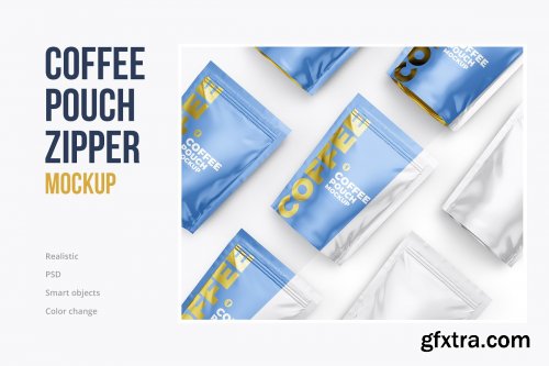 CreativeMarket - Stand-up pouch mockup. Pack 5 psd 4190350