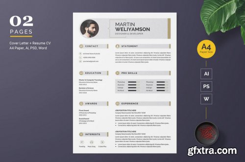 Clean Resume CV Template