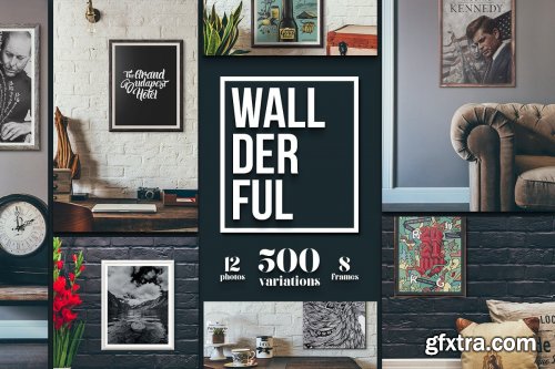 CreativeMarket - BLACK FRIDAY Huge Frame Mockup 4332302