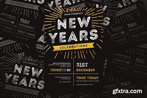 New Years Celebration Flyer 4377715