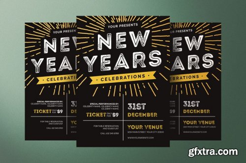 New Years Celebration Flyer 4377715