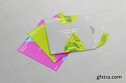 CD / DVD Сardstock Paper Sleeve Mock-Ups Vol.1