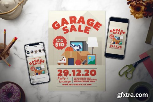 Garage Sale Flyer Set