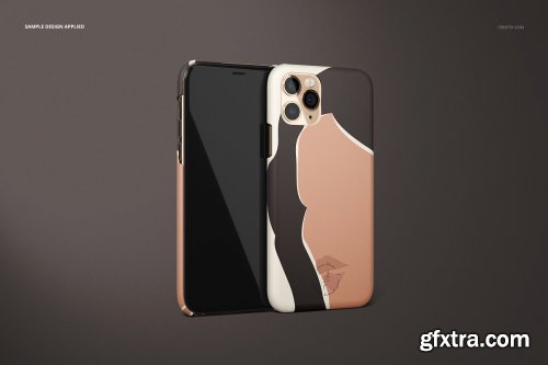 CreativeMarket - iPhone 11 Pro Matte Snap Case Mockup 4364960