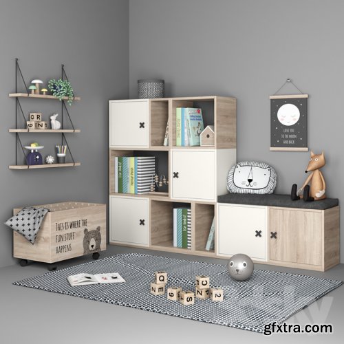 Set of furniture and decor for a children's room 6 