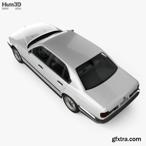 BMW 7 Series (E32) 1992 3D model