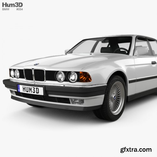 BMW 7 Series (E32) 1992 3D model