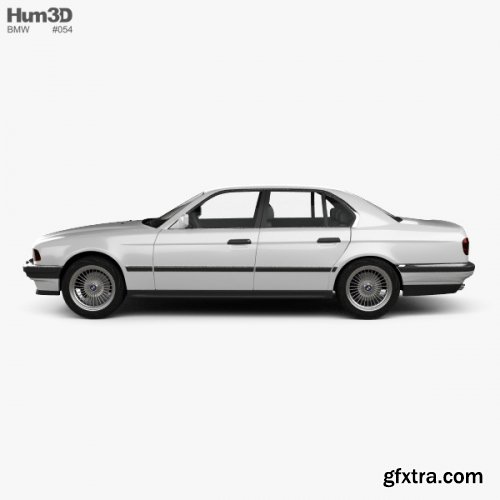 BMW 7 Series (E32) 1992 3D model