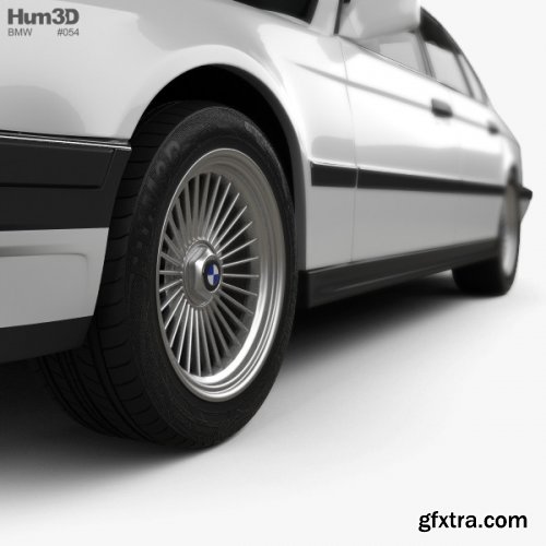 BMW 7 Series (E32) 1992 3D model