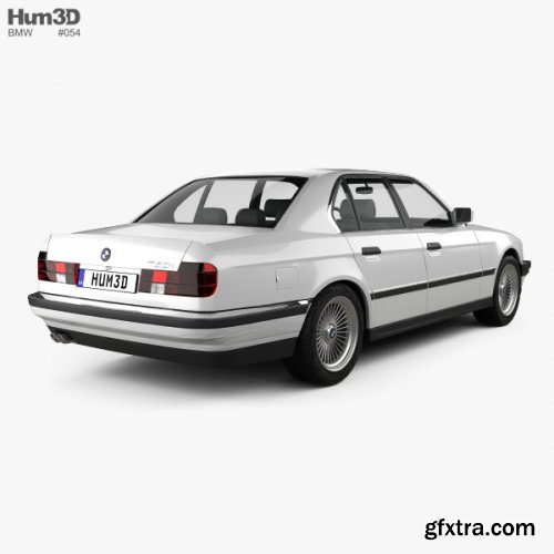 BMW 7 Series (E32) 1992 3D model