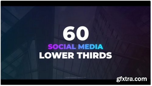 60 Social Media Lower Thirds - After Effects 314137